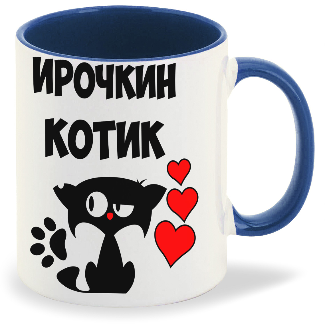 

Кружка CoolPodarok Ирочкин котик, Ирочкин котик