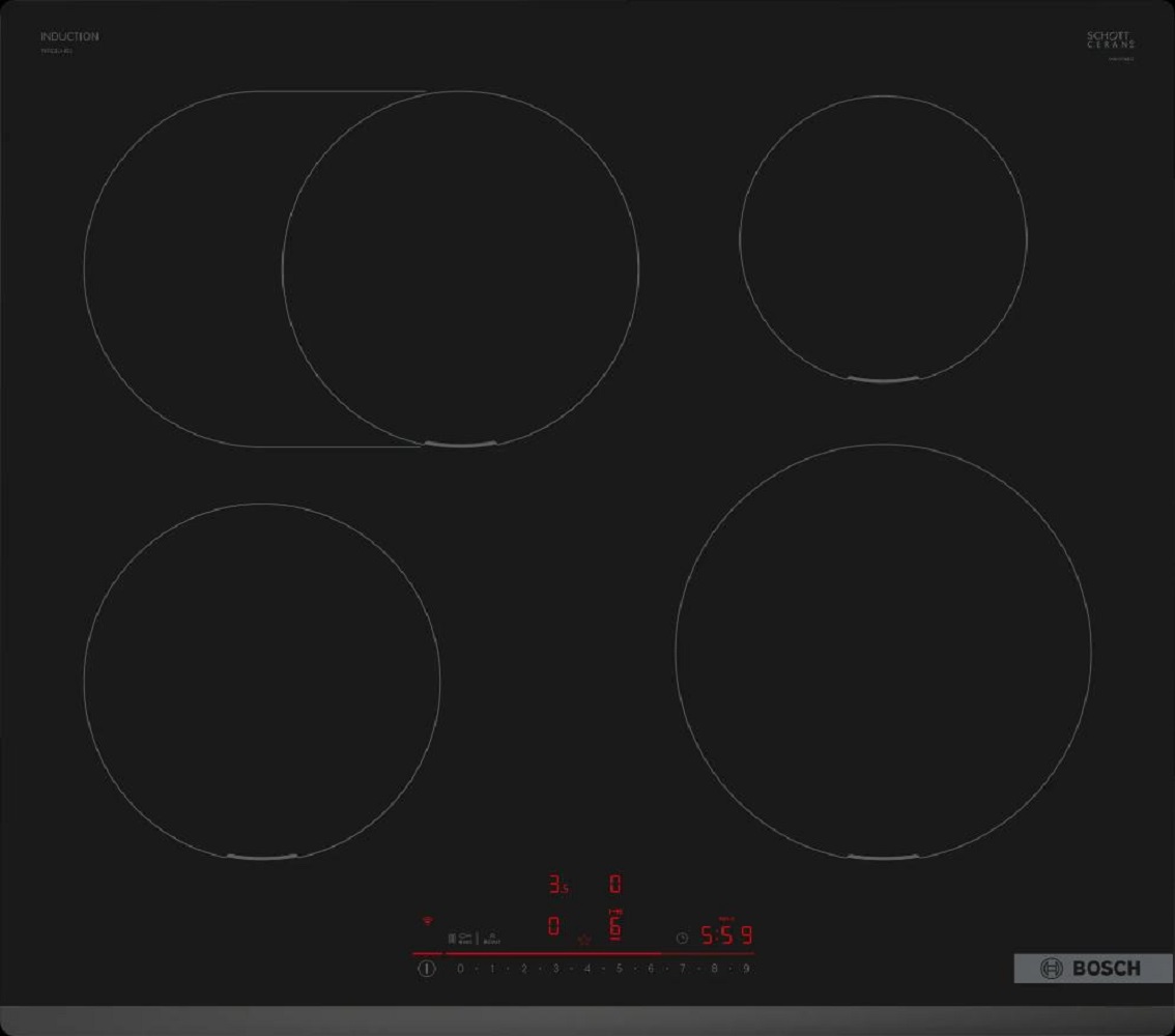 Встраиваемая варочная панель индукционная Bosch PIF631HB1E черный