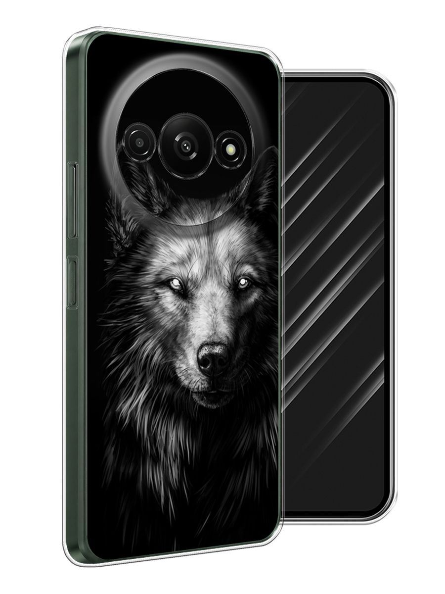 

Чехол Awog на Redmi A3 "Волк черно белый", Серый;бежевый;белый, 321250-1