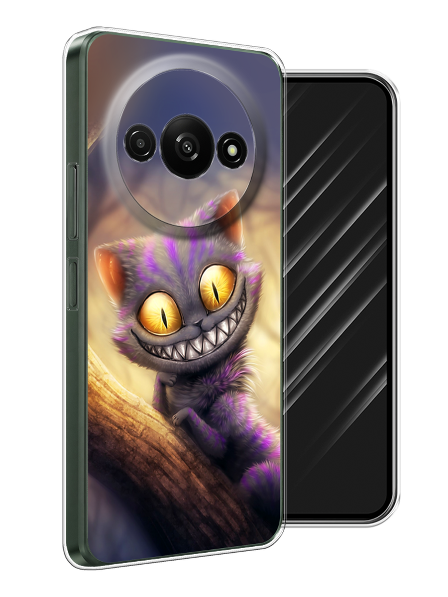 

Чехол Awog на Redmi A3 "Cheshire Cat", Фиолетовый;желтый, 321250-1