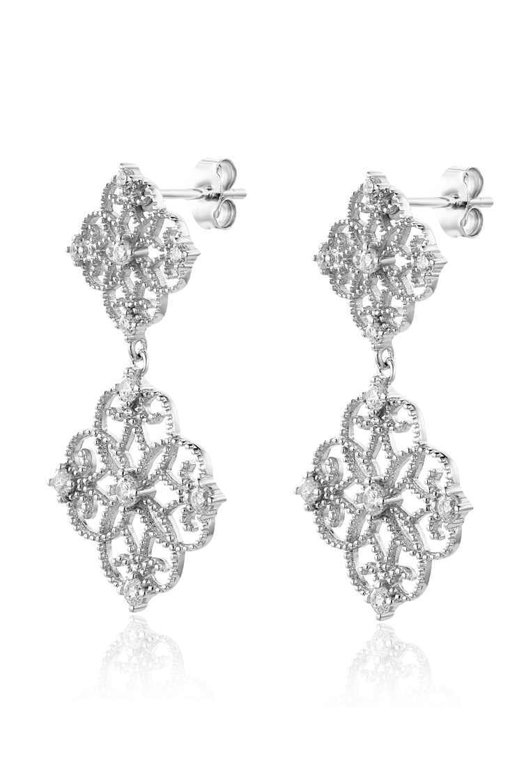 

Серьги подвески из серебра с фианитом Ogisana A38118, A38118