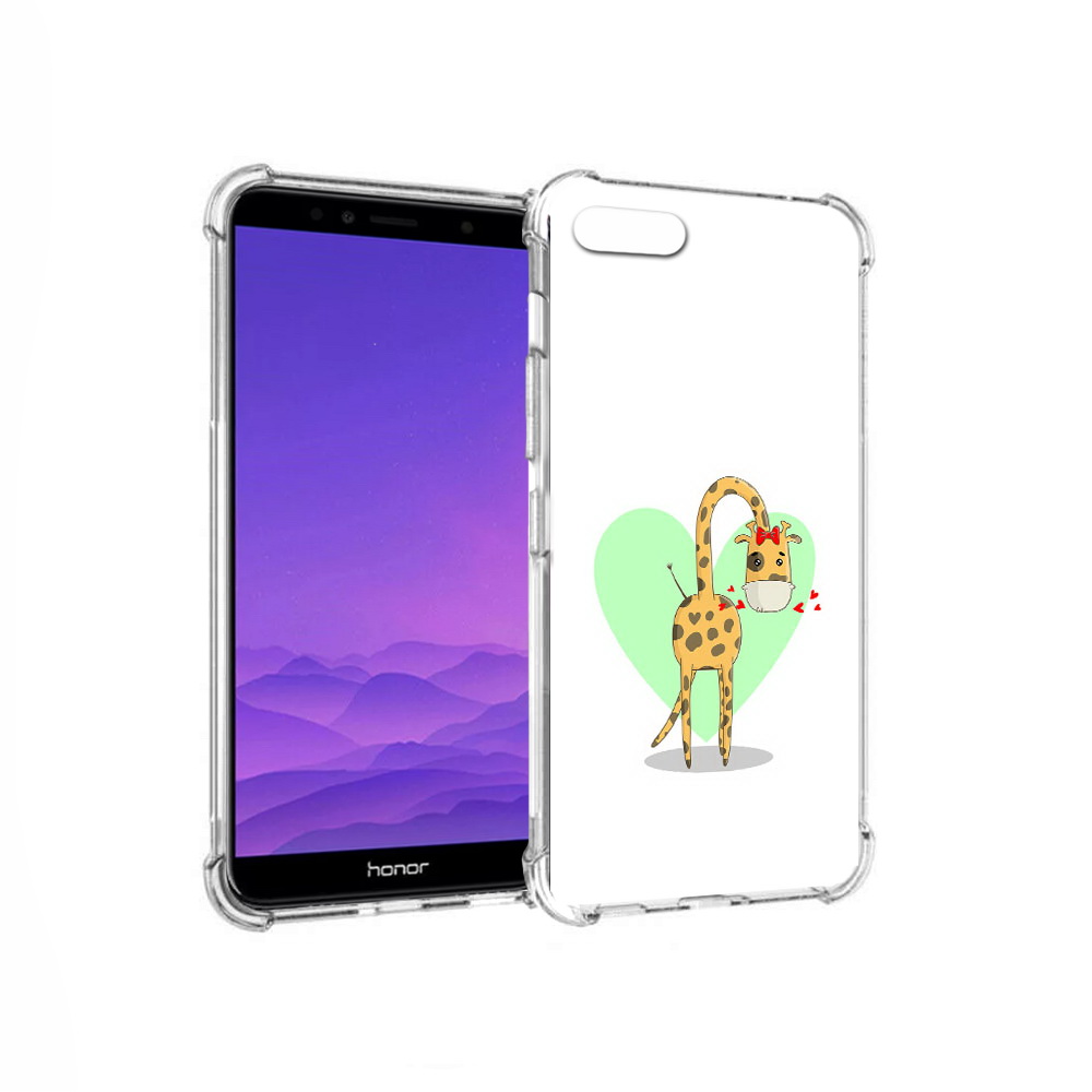 

Чехол MyPads Tocco для Honor 7A Влюбленный жираф 14 февраля (PT111206.25.47), Прозрачный, Tocco