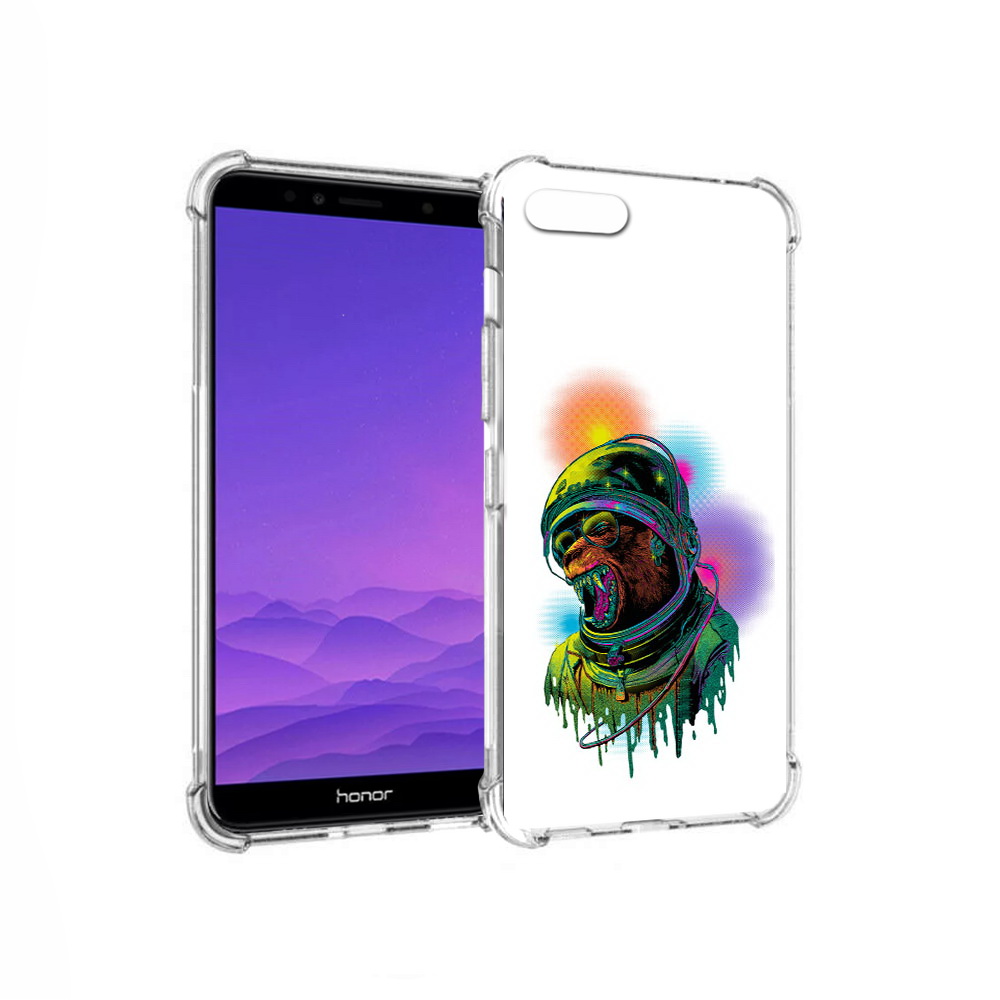

Чехол MyPads Tocco для Honor 7A медведь космонавт (PT111206.25.466), Прозрачный, Tocco
