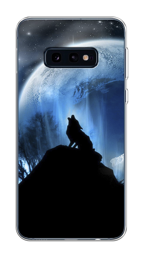 

Чехол на Samsung Galaxy S10E "Волк 2", Синий;черный;белый, 27250-1