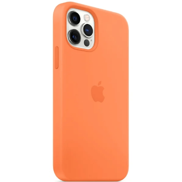 фото Чехол для iphone 12 pro max silicon case kumquat (magsafe + анимация nfc) c logo nobrand