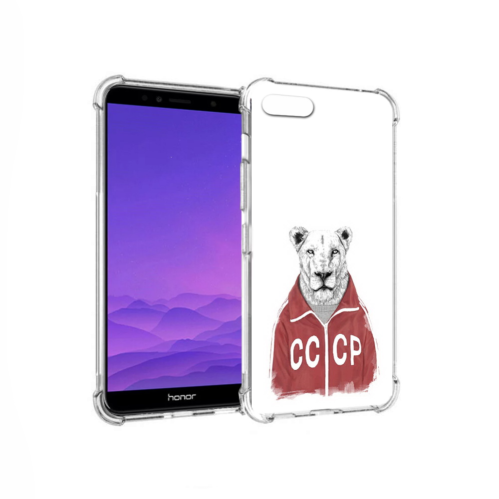 

Чехол MyPads Tocco для Honor 7A львица ссср (PT111206.25.450), Прозрачный, Tocco