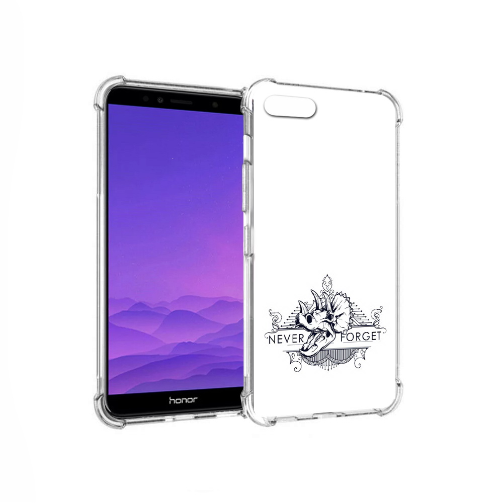 

Чехол MyPads Tocco для Honor 7A логотип носорога никогда не забуду (PT111206.25.445), Прозрачный, Tocco