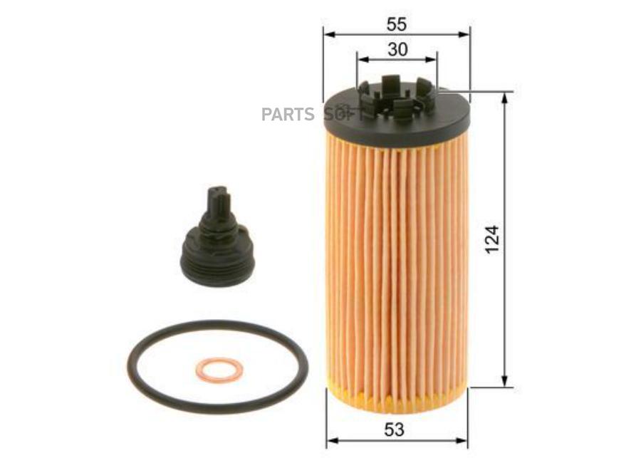 

BOSCH F026407277 Фильтр масляный BMW F40/F45/F44/F46/F48/F39/F55/F5