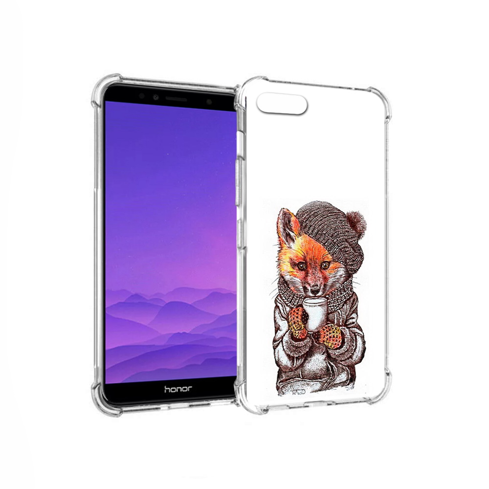 

Чехол MyPads Tocco для Honor 7A лиса в шапке (PT111206.25.437), Tocco