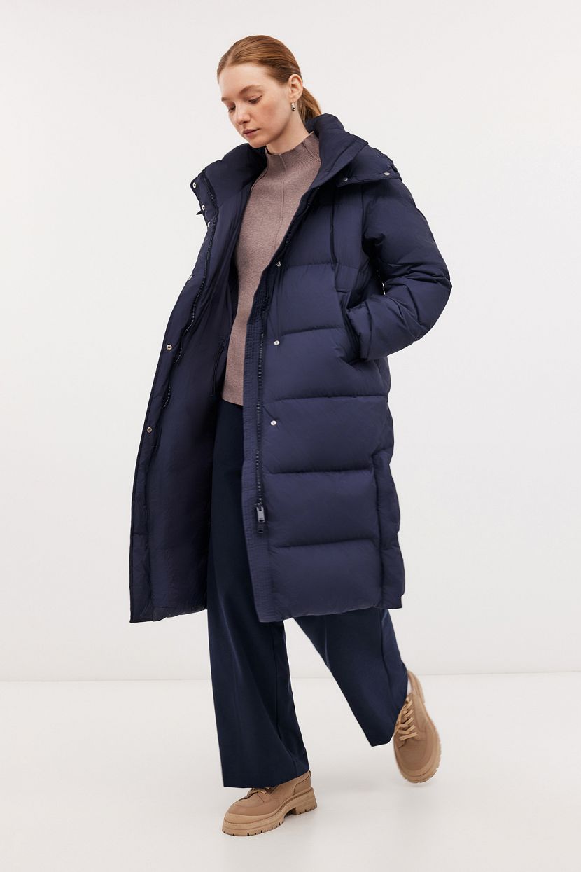 

Пуховик женский Baon B0224524 голубой 2XL, B0224524