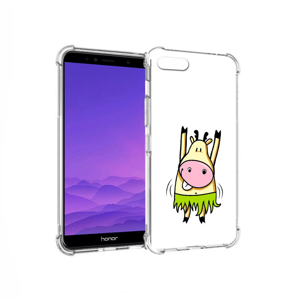 

Чехол MyPads Tocco для Honor 7A Веселая корова (PT111206.25.42), Прозрачный, Tocco