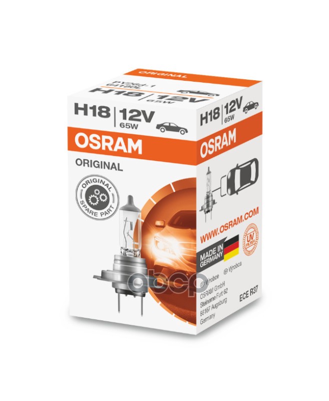 

OSRAM Лампа 12V H18 65W PY26D-1 OSRAM ORIGINAL LINE 64180L OSRAM 64180L