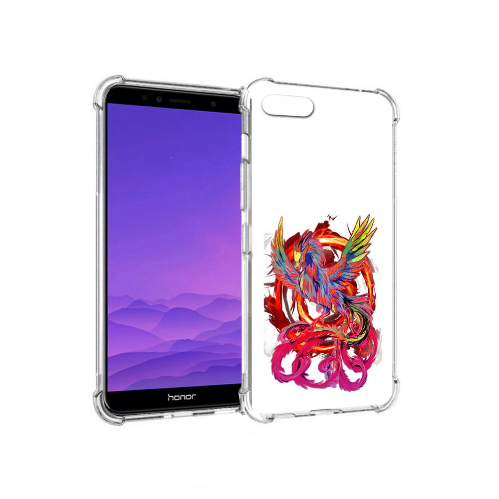 

Чехол MyPads Tocco для Honor 7A красочный феникс (PT111206.25.414), Прозрачный, Tocco