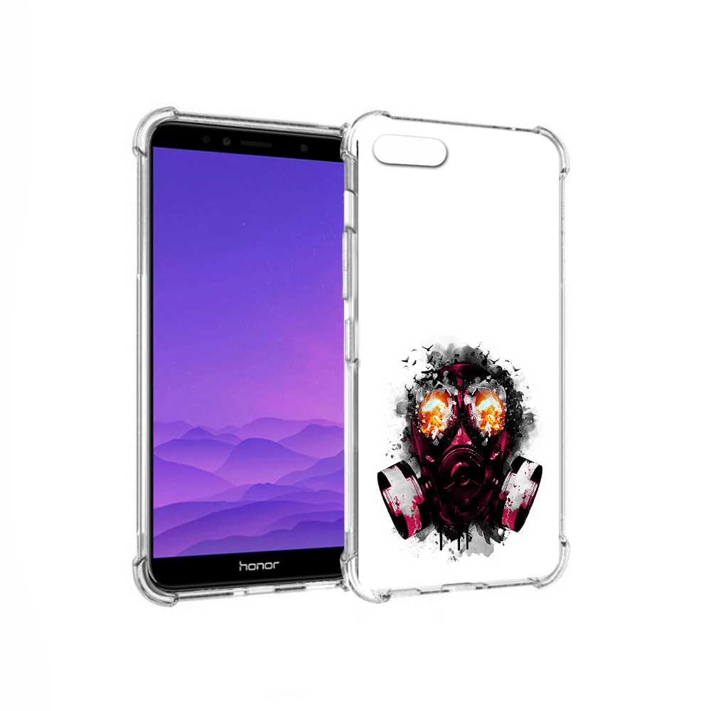 

Чехол MyPads Tocco для Honor 7A красный противогаз (PT111206.25.412), Прозрачный, Tocco