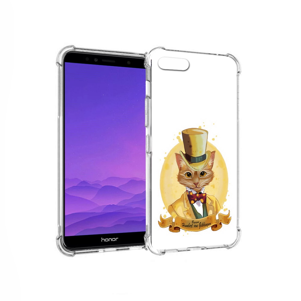 

Чехол MyPads Tocco для Honor 7A кот юрист (PT111206.25.401), Прозрачный, Tocco