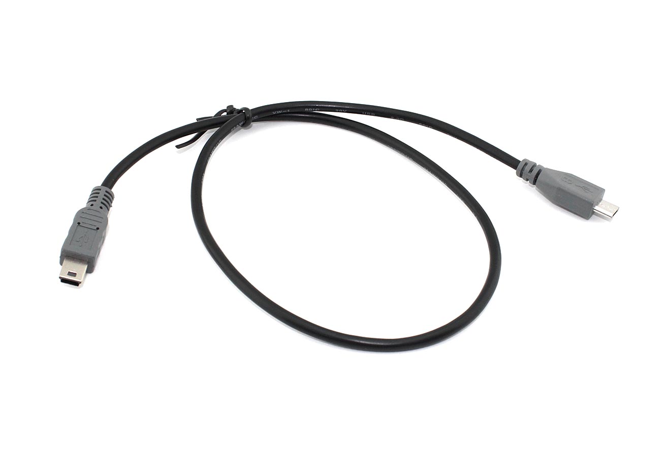 

Кабель синхронизации NoBrand Micro USB на Mini USB OTG USB 2.0 50 см, Чёрный