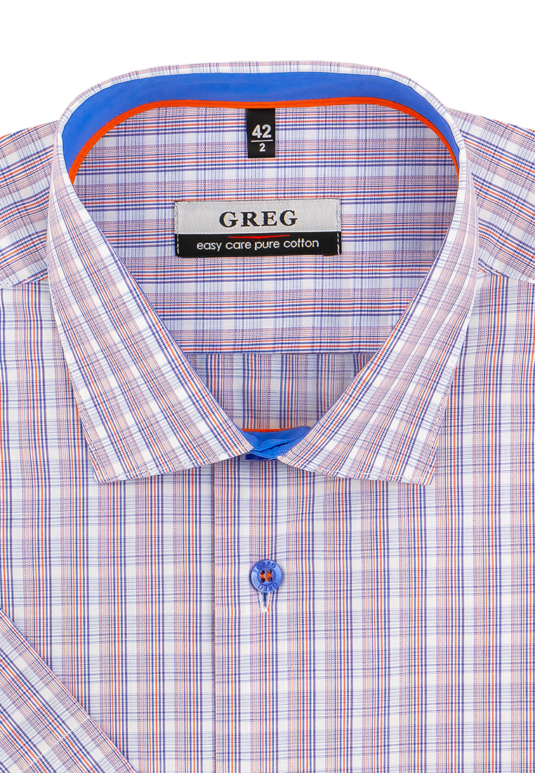 

Рубашка мужская Greg 01-00012477 голубая 40, Голубой, 01-00012477