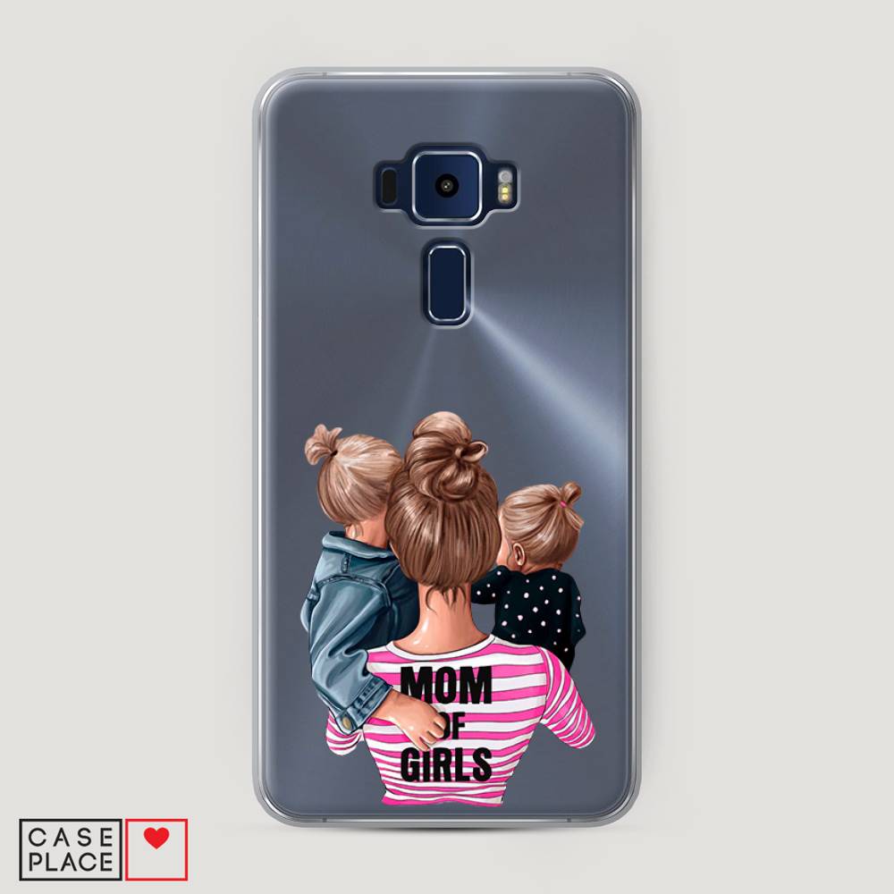 фото Чехол awog "mom of girls" для asus zenfone 3 ze552kl