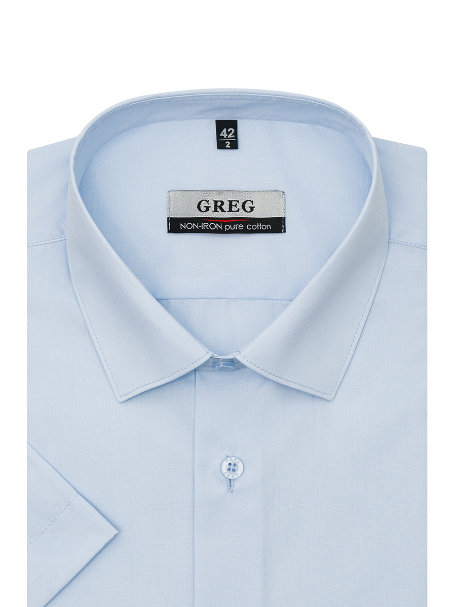 

Рубашка мужская Greg 00-00005041 голубая 45, Голубой, 00-00005041