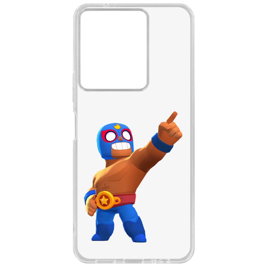 

Чехол-накладка Krutoff Brawl Stars-Эль Примо для Vivo Y27s, Прозрачный