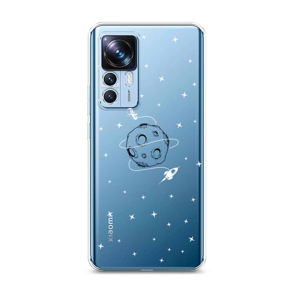 

Чехол на Xiaomi 12T "Полет вокруг луны", Белый;серый;черный, 316650-2