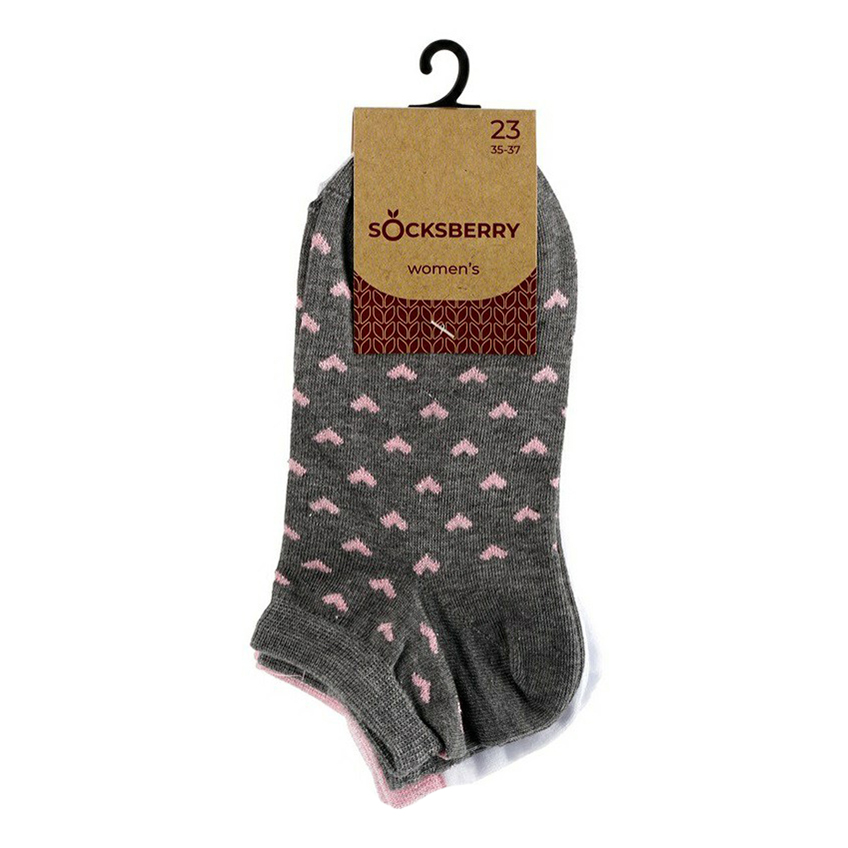 Комплект носков женских Socksberry серых 23