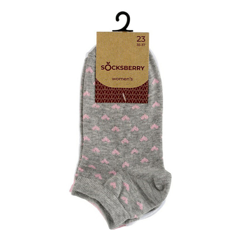 

Комплект носков женских Socksberry серых 23, Серый