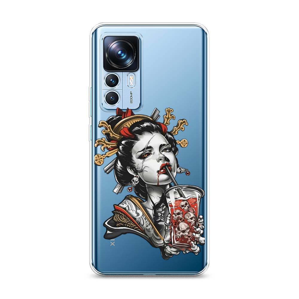 

Чехол на Xiaomi 12T "Опасная гейша", Красный;черный;серый, 316650-4