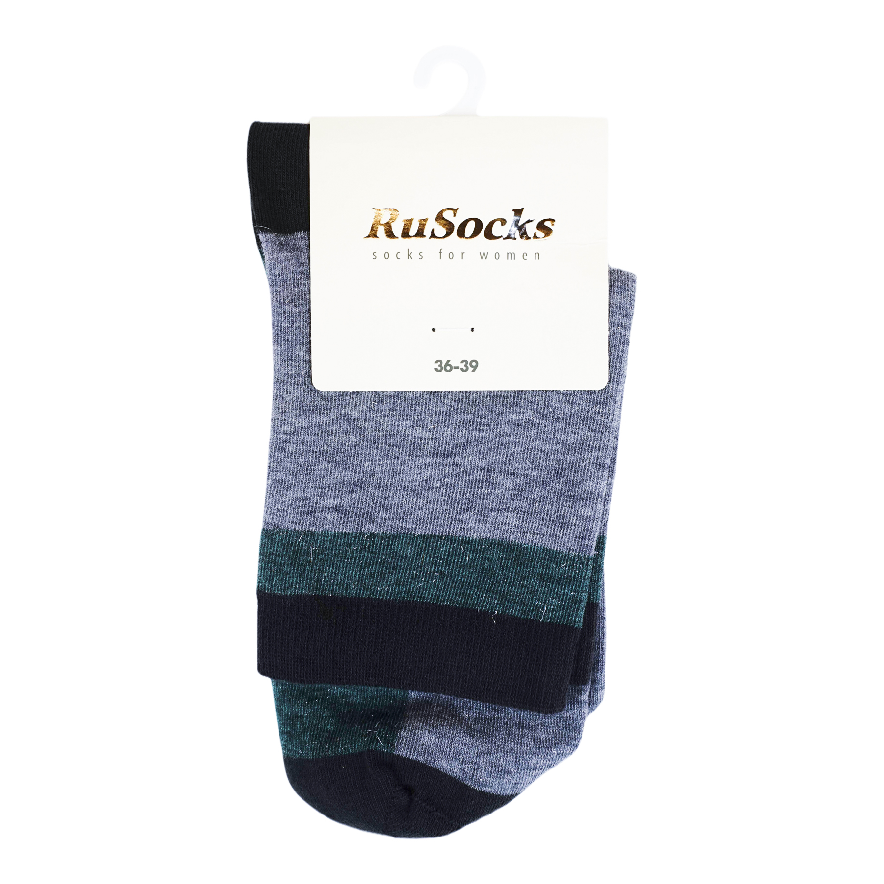 

Носки женские Rusocks зеленые 23-25, Зеленый