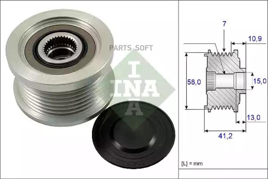 

INA 535017310 Ременной шкив генератора