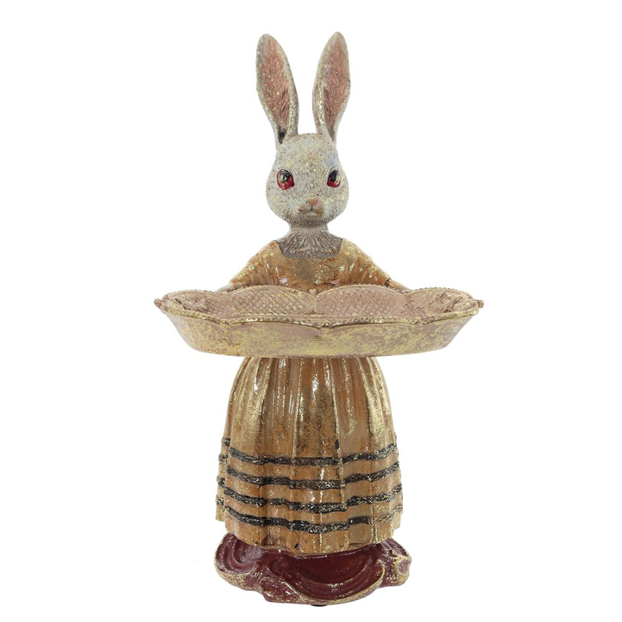 

Фигурка декоративная Кролик Remeco, 14,5x14x25 см, Золотистый, Ремеко-Фигурки3-25