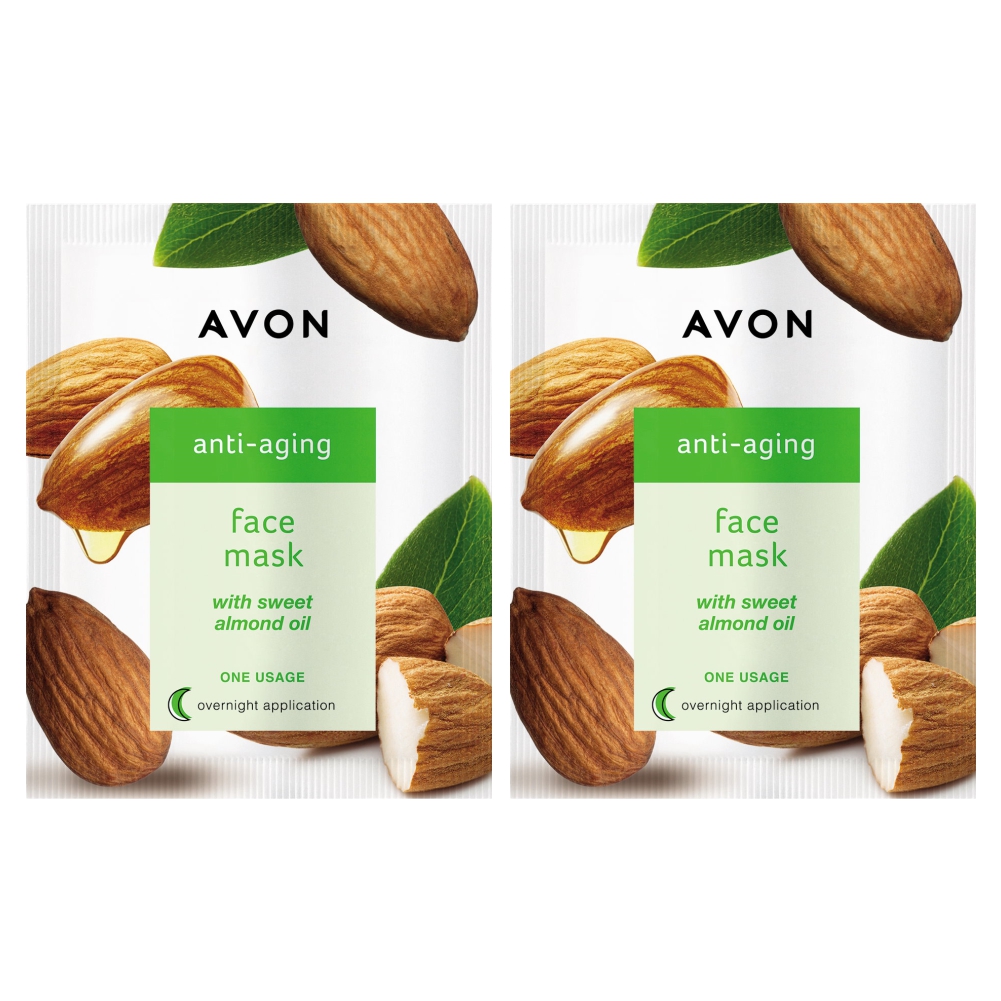 

Крем-маска для лица Avon Омолаживающая 8 мл 2 шт
