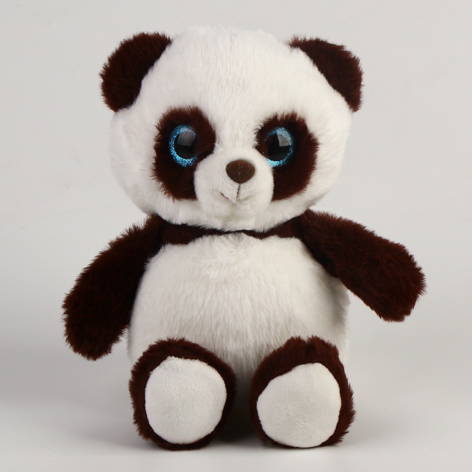 Мягкая игрушка Панда, 9689557, высота 22 см Белый, Коричневый