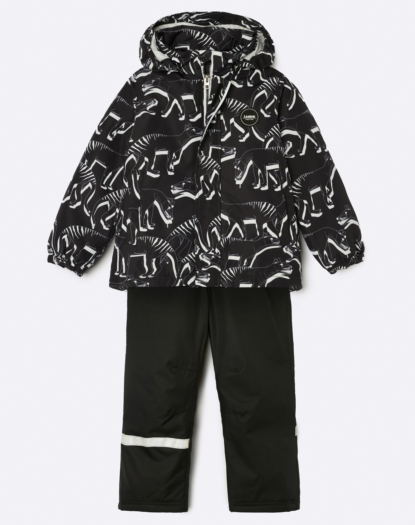 Комплект Верхней Одежды Детский Lassie Kaiho 7100041a, 9991-черный С Рисунком, 134 lassie комплект зимний raiku