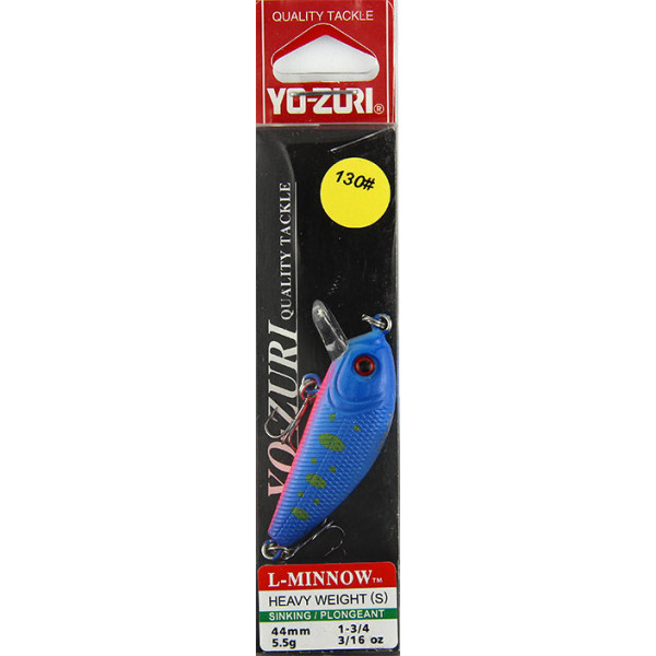 

Воблер Yo-Zuri L-Minnow S 44 мм. 5.5 гр. цв. 130 Versiya, Синий, 00-00028110