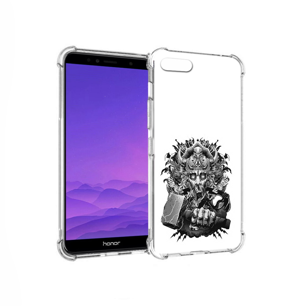 

Чехол MyPads Tocco для Honor 7A злой тор (PT111206.25.363), Прозрачный, Tocco