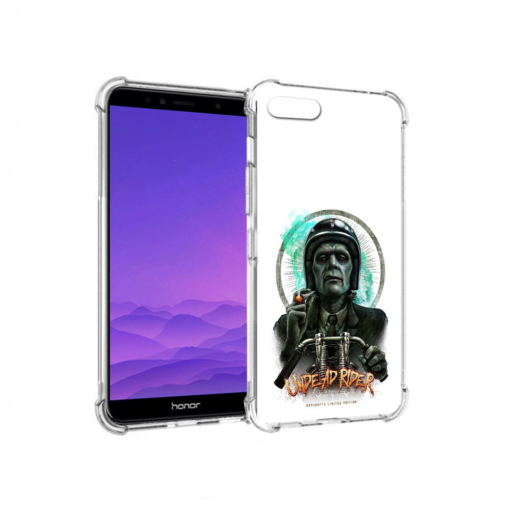 

Чехол MyPads Tocco для Honor 7A зеленый мужчина с сигаретой на мотоцикле (PT111206.25.359), Прозрачный, Tocco