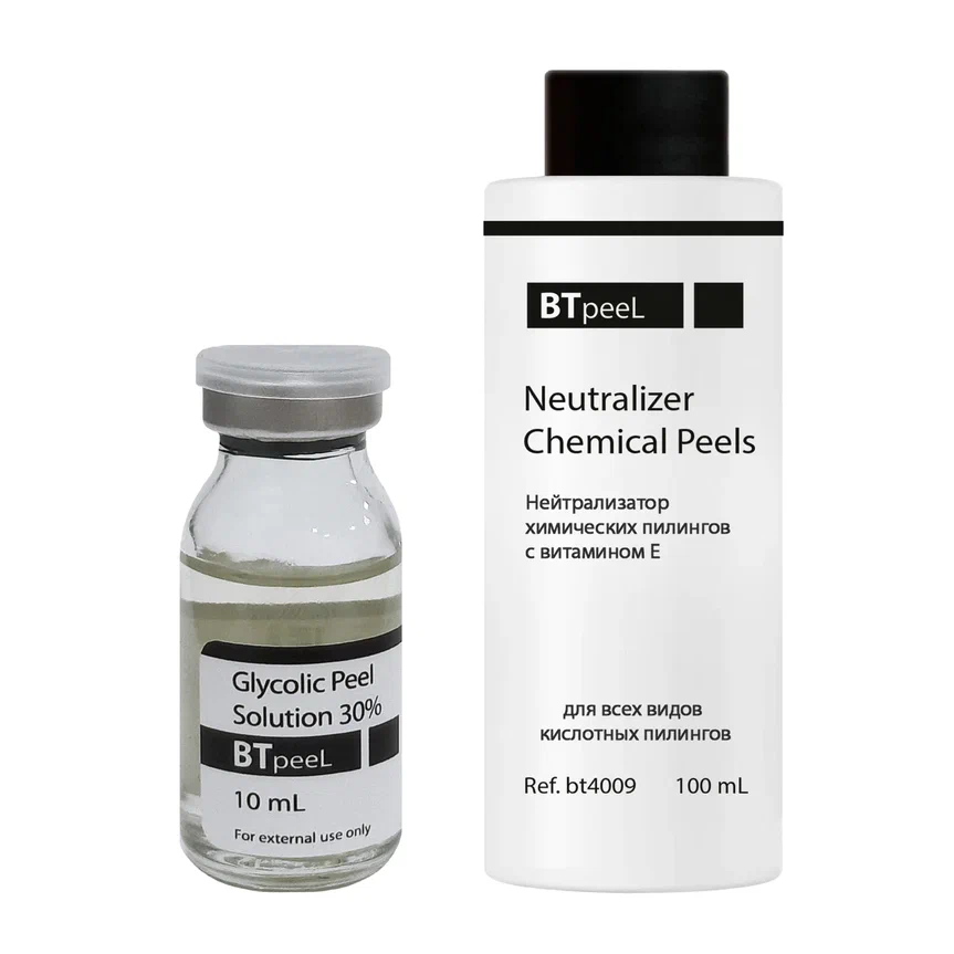 фото Гликолевый пилинг btpeel 30% + нейтрализатор химических пилингов