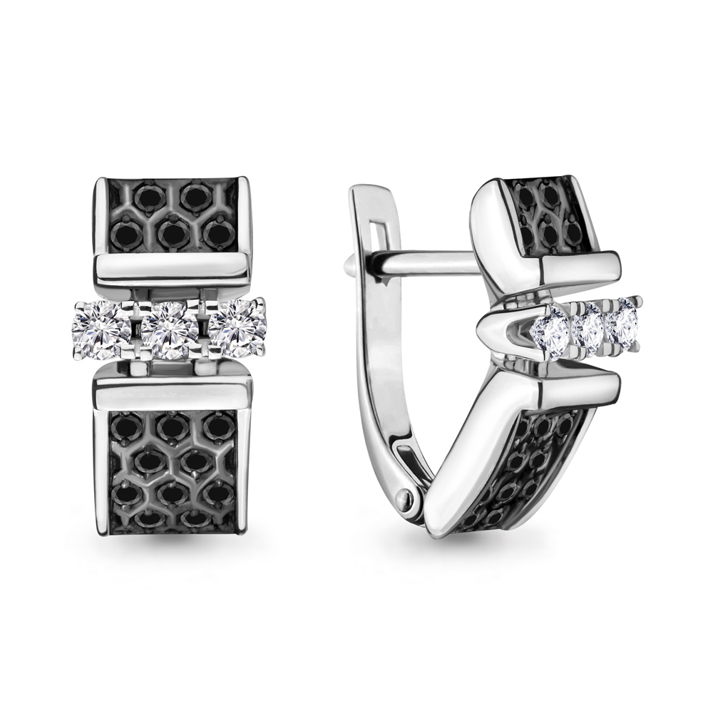 

Серьги из белого золота с бриллиантом Aquamarine Aquamarine 942323Ч_585_бз, 942323Ч_585_бз