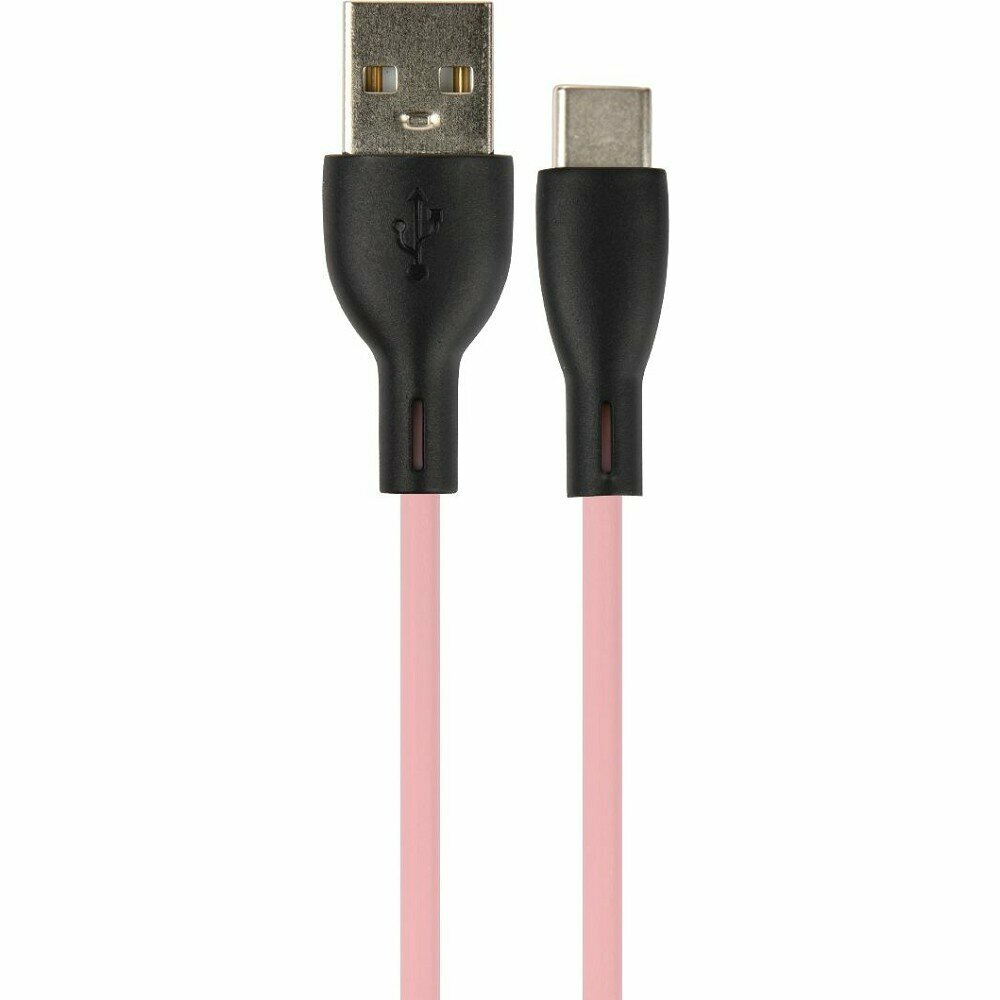 Кабель Perfeo U4715 USB - Type-C, 2.4 А, 1 м, розовый