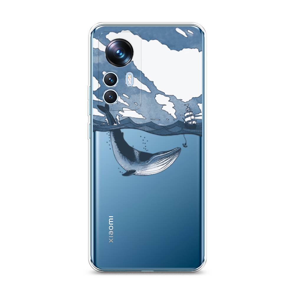 

Чехол на Xiaomi 12T "Большой кит", Синий, 316650-1