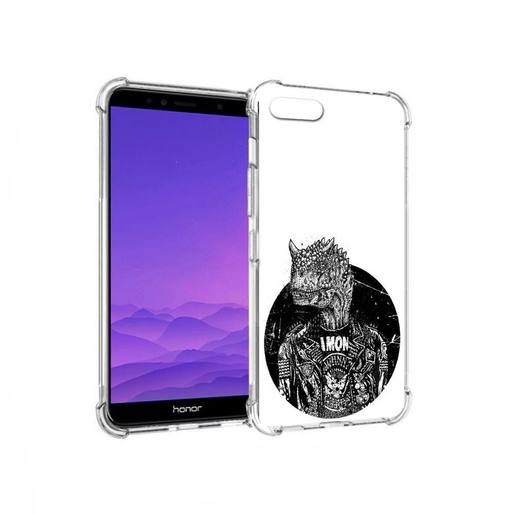 

Чехол MyPads Tocco для Honor 7A динозавр в куртке (PT111206.25.328), Прозрачный, Tocco