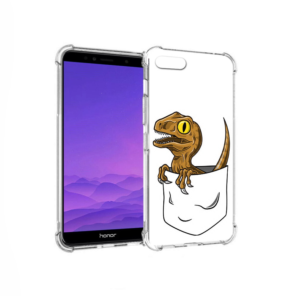 

Чехол MyPads Tocco для Honor 7A динозавр в кармане (PT111206.25.327), Прозрачный, Tocco