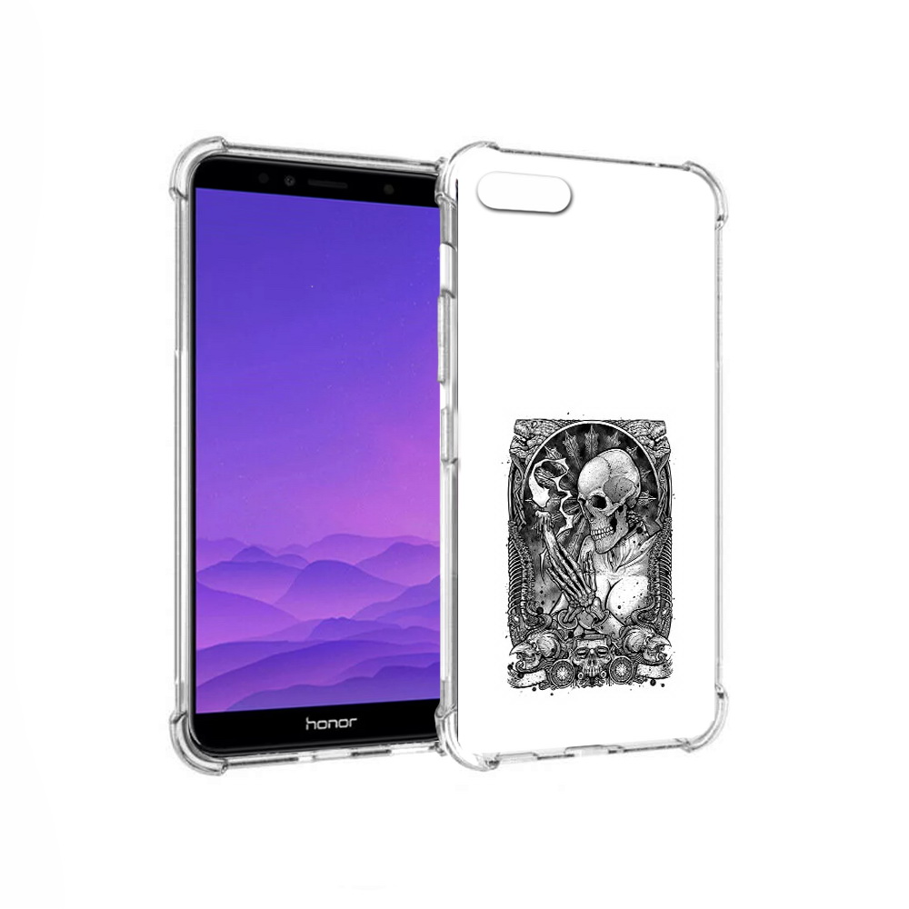 

Чехол MyPads Tocco для Honor 7A девушка скелет (PT111206.25.316), Прозрачный, Tocco