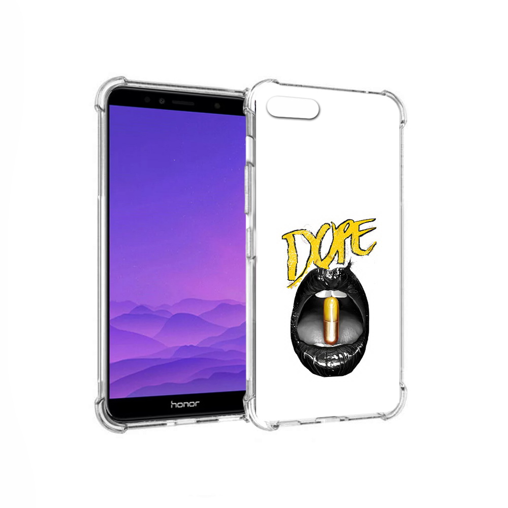

Чехол MyPads Tocco для Honor 7A губы (PT111206.25.303), Прозрачный, Tocco