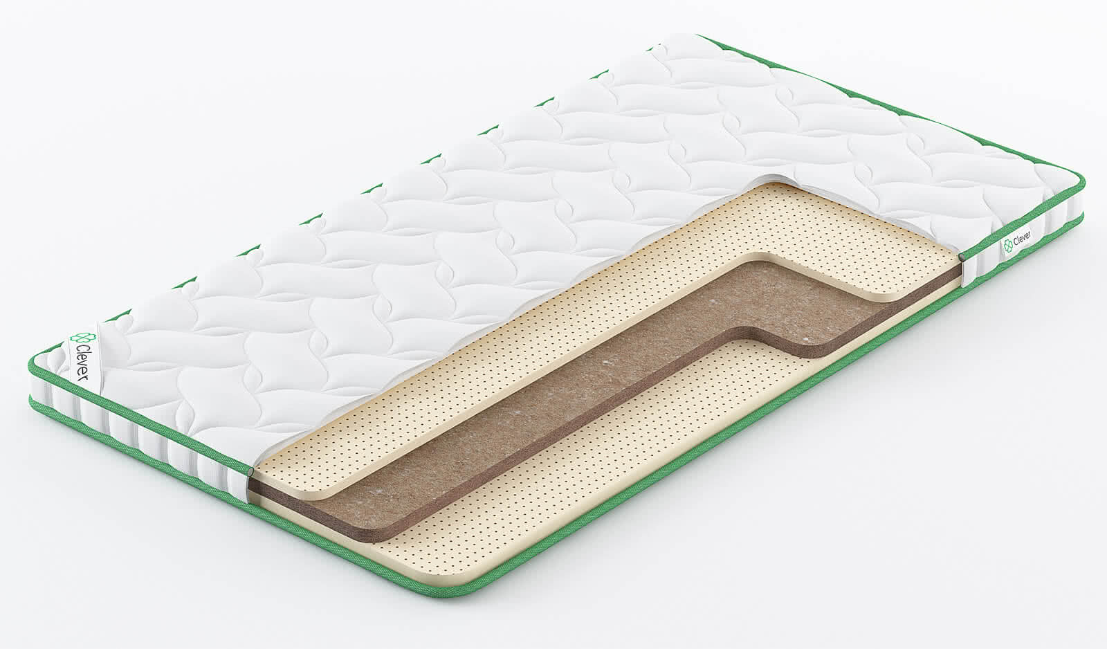 

Топпер Clever LatexTop Firm High 60x160, Белый, LatexTop Firm High