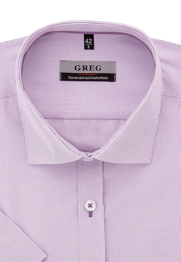 

Рубашка мужская Greg 01-00006486 фиолетовая 39, Фиолетовый, 01-00006486