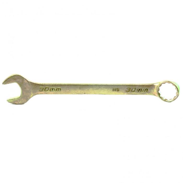 Ключ комбинированный Сибртех 14988, 30 мм, желтый цинк