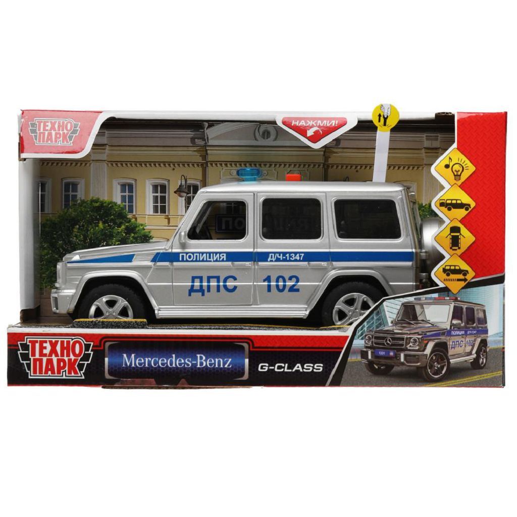 

Пластиковая модель Технопарк Полиция серебристый 328028-GCLASS-21PLPOL-xD2