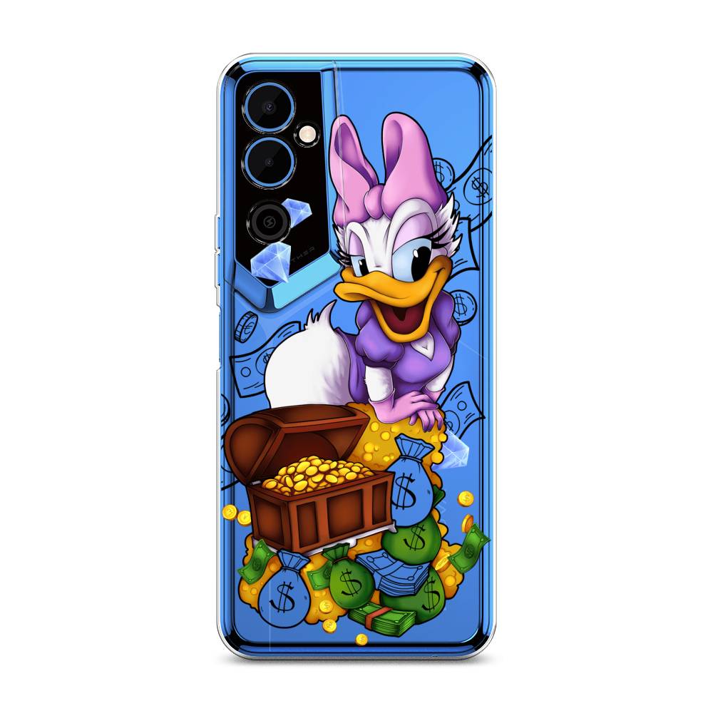 

Чехол на Tecno Pova Neo 2 "Rich Daisy Duck", Коричневый;белый;фиолетовый, 302450-6